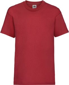 Fruit of the Loom SC221B - Kinder T-Shirt Rot