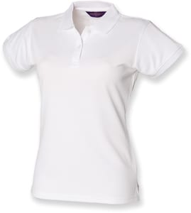 Henbury H476 - LADIES' COOLPLUS® POLO SHIRT Weiß