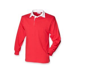 Front row FR100 - Rugby Shirt Langarm Rot