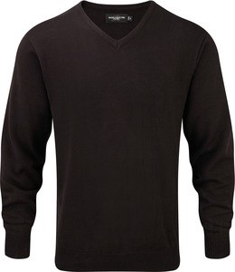 Russell Collection RU710M - Herren V-Neck Strick-Pullover