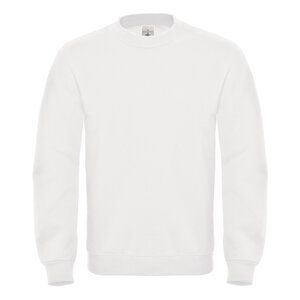 B&C BA404 - Sweatshirt Rundhals Weiß