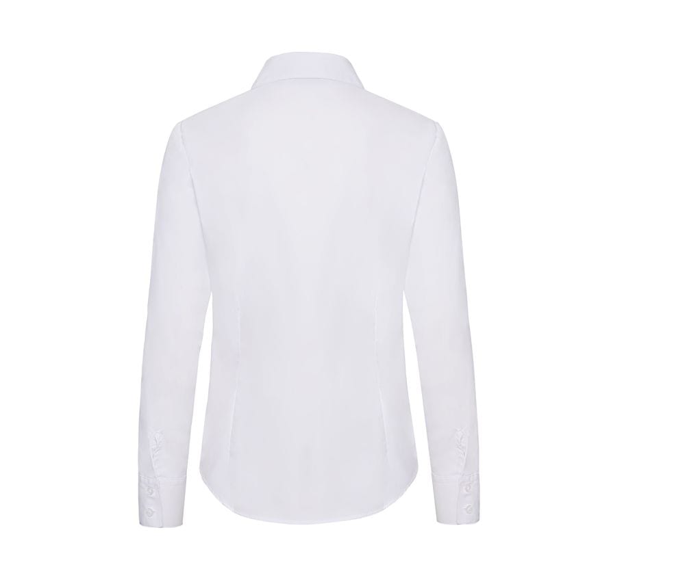 Fruit of the Loom SS012 - Damen Popeline Langarm Bluse