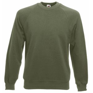 Fruit of the Loom SS270 - Klassische 80/20 Raglan Sweatshirt Classic Olive