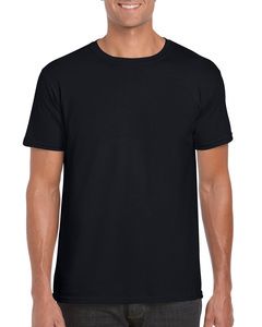 Gildan GD001 - Softstyle ™ Herren T-Shirt 100% Jersey Baumwolle Schwarz