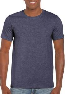 Gildan GD001 - Softstyle ™ Herren T-Shirt 100% Jersey Baumwolle Heather Navy