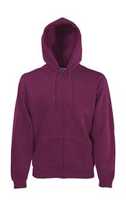 Fruit of the Loom 62-034-0 - Hoodie Zip Sweatshirt Burgund