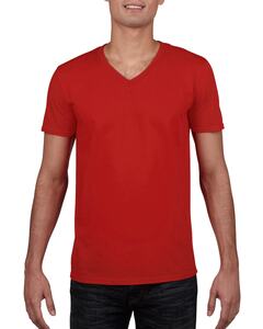 Gildan 64V00 - Softstyle® Herren T-Shirt mit V-Ausschnitt Rot