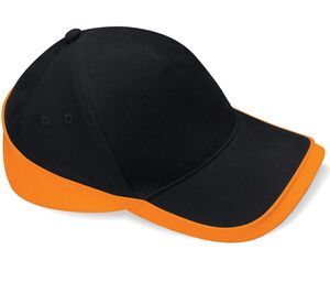 Beechfield BC171 - Teambekleidungen Wettbewerbs Cap Black/ Orange