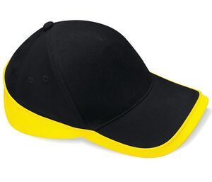Beechfield BC171 - Teambekleidungen Wettbewerbs Cap Black / Yellow