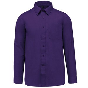 Kariban K545 - JOFREY PFLEGELEICHTES HERREN LANGARM 65/35 HEMD Purple