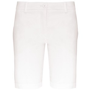 Proact PA150 - Damen Stretch Bermuda Shorts Weiß