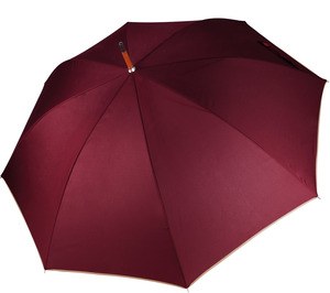 Kimood KI2020 - HOLZSTOCK REGENSCHIRM Burgundy / Beige