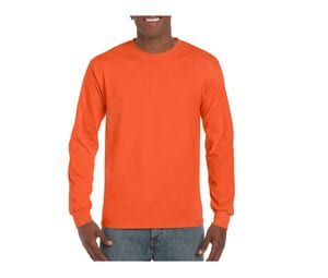 Gildan GI2400 - Herren Langarm T-Shirt 100% Baumwolle  Orange
