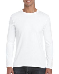 Gildan GI64400 - Softstyle® Langarm-T-Shirt Herren Weiß