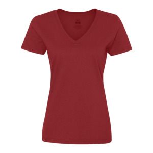 Fruit of the Loom SC61398 - Damen Valueweight V-Neck T-Shirt Rot