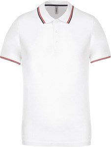 Kariban K250 - Herren Kurzarm Pique Poloshirt Weiß