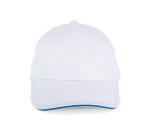 K-up KP207 - SPORT KAPPE White / Aqua Blue