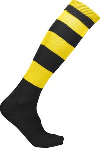 ProAct PA021 - GESTREIFTE SPORTSTRÜMPFE Black / Sporty Yellow