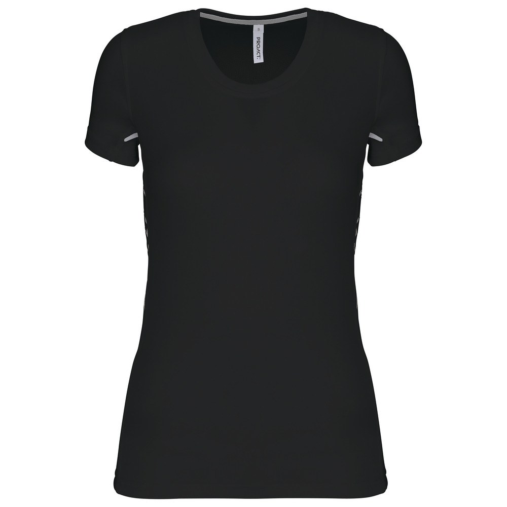 ProAct PA466 - DAMEN KURZARM SPORT-T-SHIRT AUS ZWEI VERSCHIEDENEN MATERIALIEN