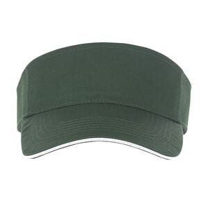 SOL'S 01196 - Unisex Visor Ace Sonnenblende Vert forêt / Blanc