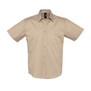 SOL'S 16080 - Herren Twill Hemd Kurzarm Brooklyn Beige