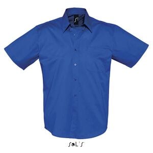 SOL'S 16080 - Herren Twill Hemd Kurzarm Brooklyn Marineblauen