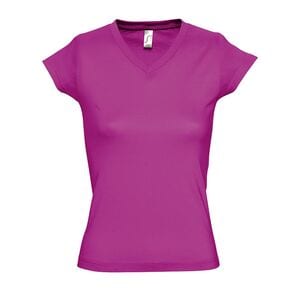 SOL'S 11388 - Damen V-Neck T-Shirt Moon Fuchsie