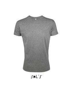 SOL'S 00553 - REGENT FIT Herren Rundhals T Shirt Fitted Grau meliert