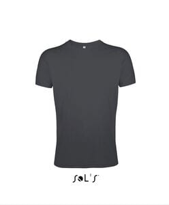 SOL'S 00553 - REGENT FIT Herren Rundhals T Shirt Fitted Dunkelgrau