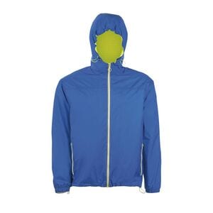 SOL'S 01171 - Unisex Kapuzen Windbreaker Skate Royal / Jaune fluo