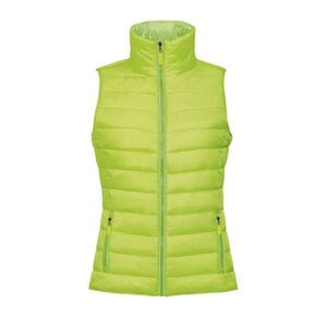 SOL'S 01437 - Damen Leichte Steppweste Wave Lime fluo