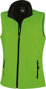 Result R232F - Core Damen Bedruckbare Softshell Weste Vivid Green/ Black