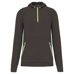 Proact PA360 - Kapuzen-Sweatshirt 1/4 Sport-Reißverschluss