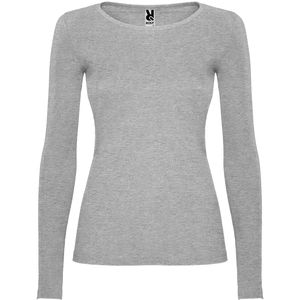 Roly CA1218 - Extreme Woman Halbtailliertes Langarm T-Shirt Grau