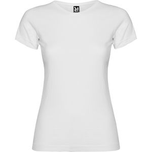 Roly CA6627 - JAMAICA Tailliertes T-Shirt mit kurzen Ärmeln Weiß