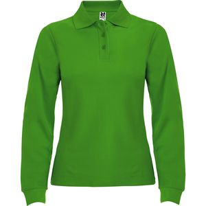 Roly PO6636 - Estrella Woman Tailliertes Langarm Poloshirt Grass Green