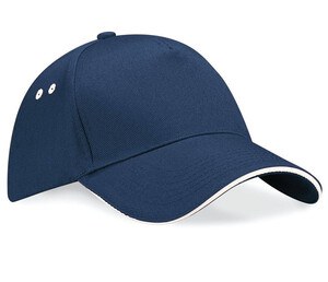 Beechfield BF15C - 5-Panel Cap 100% Baumwolle Navy/Putty