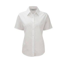 Russell Collection JZ33F - Short Sleeve Easy Care Oxford Bluse