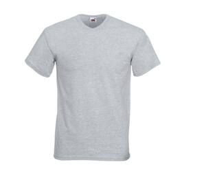 Fruit of the Loom SC234 - Valueweight T-Shirt mit V-Ausschnitt für Herren Heather Grey