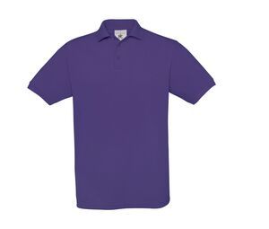 B&C BC410 - Herren Baumwoll Safran Poloshirt Lila