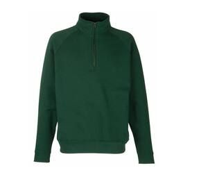 Fruit of the Loom SC376 - Herren-Sweatshirt aus Baumwolle mit Reißverschluss Bottle Green