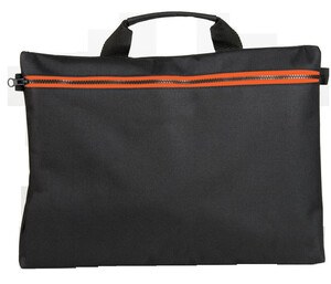 Black&Match BM901 - Tasche mit Reißverschluss Black/Orange