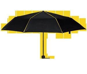 Black&Match BM920 - Mini faltbarer Regenschirm Black/Gold