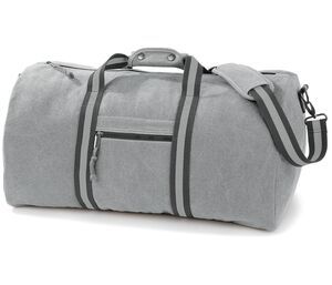 Quadra QD613 - Vintage Canvas Holdall Reisetasche Vintage Light Grey