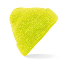 Beechfield BF407 - Reflektierende Beanie-Mütze Fluorescent Yellow