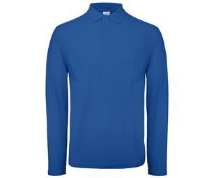 B&C ID1LS - Langarm Herren Poloshirt aus 100% Baumwolle Marineblauen