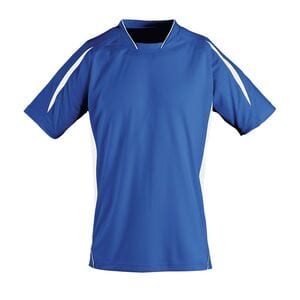 SOL'S 01638 - Fein Gearbeitetes Kurzarm Shirt FÜr Erwachsene Maracana Royal Blue / White