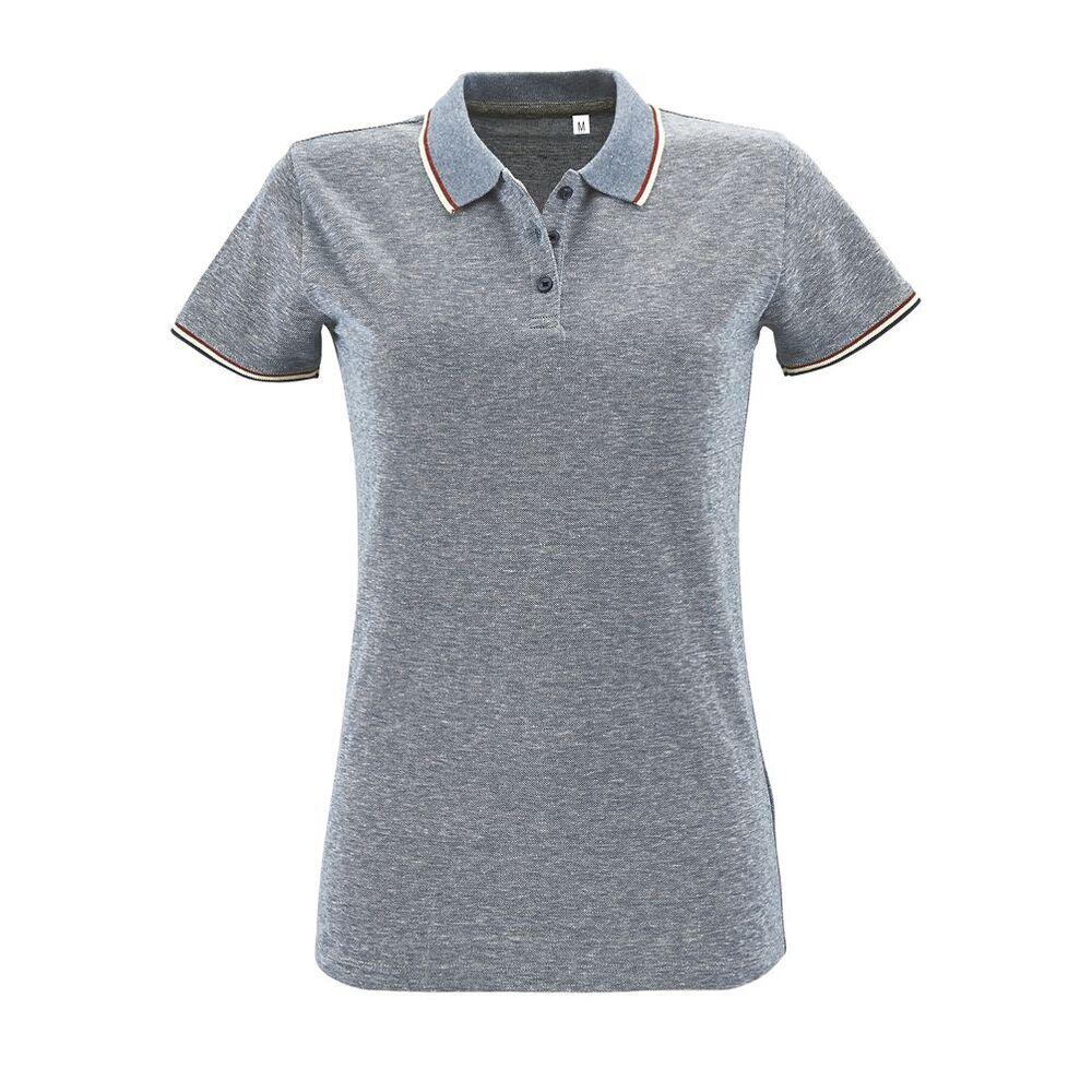 SOL'S 02082 - Damen Heather Poloshirt Kurzarm Paname 