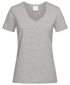 Stedman STE2700 - T-Shirt mit V-Ausschnitt für Damen Grey Heather