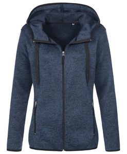 Stedman STE5950 - Fleecejacke für Damen Knit Active  Marina Blue Melange